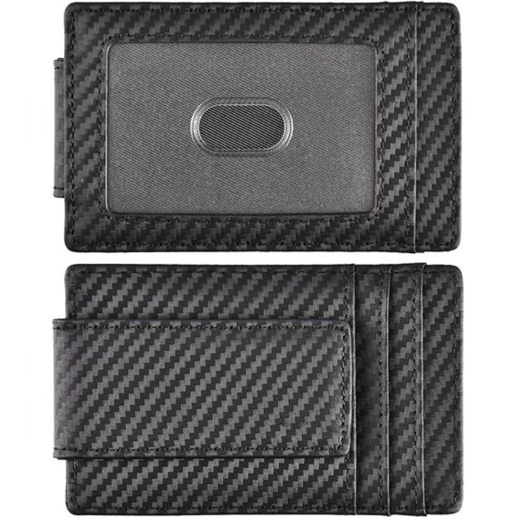 Money Clip Black Grid